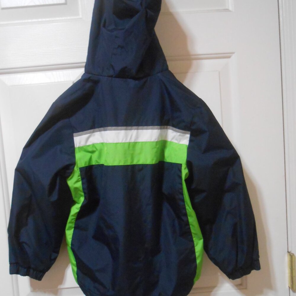 Excellent Boys size 6 London Fog hoodie rain Jacket w/ pockets fleece lining 👦 - Picture 13 of 14